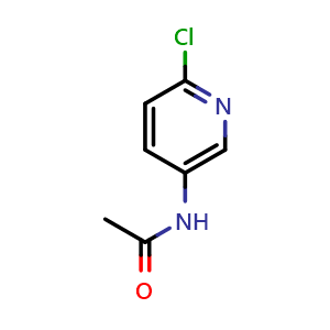Chemical structure of N-(6-chloropyridin-3-yl)acetamide , CAS 29958-18-7, AChemBlock L19034