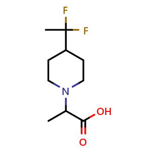 2-(4-(1,1-difluoroethyl)piperidin-1-yl)propanoic acid