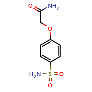 Chemical structure of 2-(4-sulfamoylphenoxy)acetamide , CAS 69986-22-7, AChemBlock L19067