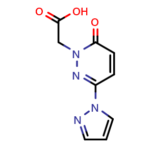 2-[6-oxo-3-(1H-pyrazol-1-yl)-1,6-dihydropyridazin-1-yl]acetic acid