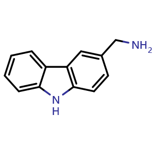 Chemical structure of (9H-carbazol-3-ylmethyl)amine , CAS 941869-10-9, AChemBlock L19154