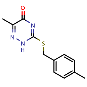 6-Methyl-3-[(4-methylbenzyl)thio]-1,2,4-triazin-5(2H)-one