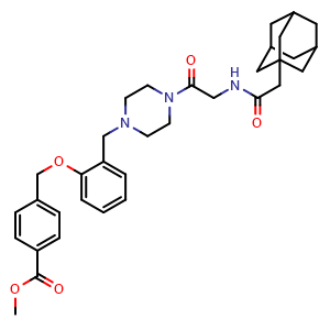 methyl 4-(2-{[4-(2-{2-[(3r)-adamantan-1-yl]acetamido}acetyl)piperazin-1-yl]methyl}phenoxymethyl)benzoate