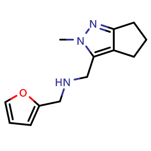 1-(furan-2-yl)-N-((2-methyl-2,4,5,6-tetrahydrocyclopenta[c]pyrazol-3-yl)methyl)methanamine