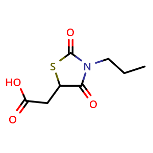 (2,4-Dioxo-3-propyl-1,3-thiazolidin-5-yl)acetic acid