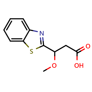 3-(1,3-benzothiazol-2-yl)-3-methoxypropanoic acid