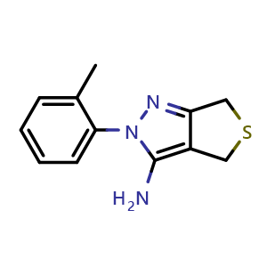 2-(2-Methylphenyl)-2,6-dihydro-4H-thieno[3,4-c]pyrazol-3-amine