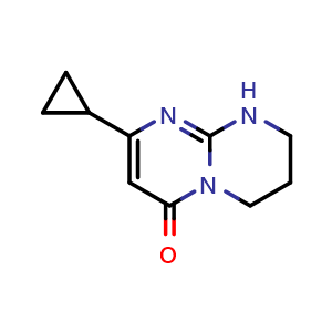 2-cyclopropyl-6,7,8,9-tetrahydro-4H-pyrimido[1,2-a]pyrimidin-4-one