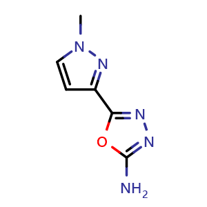 5-(1-methyl-1H-pyrazol-3-yl)-1,3,4-oxadiazol-2-amine