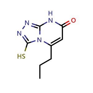 3-mercapto-5-propyl[1,2,4]triazolo[4,3-{a}]pyrimidin-7(8{H})-one