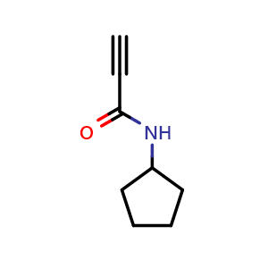 Chemical structure of N-cyclopentylprop-2-ynamide , CAS 1207294-10-7, AChemBlock L19428