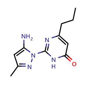 2-(5-amino-3-methyl-1H-pyrazol-1-yl)-6-propylpyrimidin-4(3H)-one