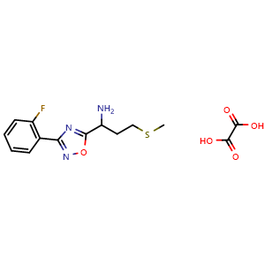 1-(3-(2-fluorophenyl)-1,2,4-oxadiazol-5-yl)-3-(methylthio)propan-1-amine oxalate