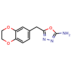 5-(2,3-dihydro-1,4-benzodioxin-6-ylmethyl)-1,3,4-oxadiazol-2-amine