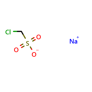 Chemical structure of sodium chloromethanesulfonate , CAS 10352-63-3, AChemBlock L19500
