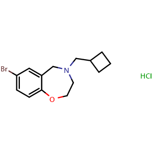 7-bromo-4-(cyclobutylmethyl)-3,5-dihydro-2H-1,4-benzoxazepine hydrochloride