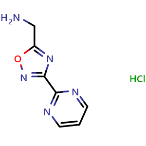 [(3-pyrimidin-2-yl-1,2,4-oxadiazol-5-yl)methyl]amine hydrochloride