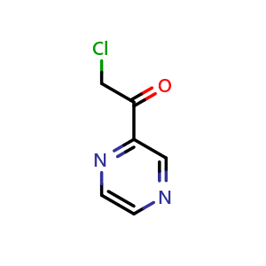 Chemical structure of 2-chloro-1-(pyrazin-2-yl)ethan-1-one , CAS 91516-39-1, AChemBlock L19661