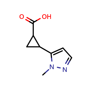 2-(1-methyl-1H-pyrazol-5-yl)cyclopropane-1-carboxylic acid