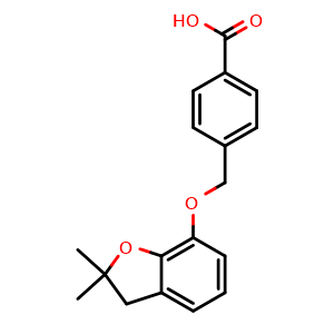 4-{[(2,2-dimethyl-2,3-dihydro-1-benzofuran-7-yl)oxy]methyl}benzoic acid
