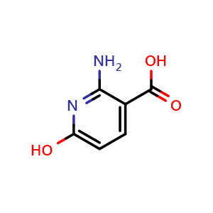 Chemical structure of 2-amino-6-hydroxypyridine-3-carboxylic acid , CAS 1534923-38-0, AChemBlock L19692