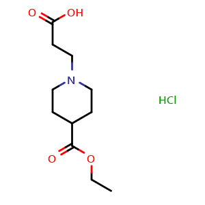 3-[4-(ethoxycarbonyl)piperidin-1-yl]propanoic acid hydrochloride