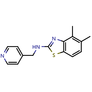 4,5-dimethyl-N-(pyridin-4-ylmethyl)-1,3-benzothiazol-2-amine