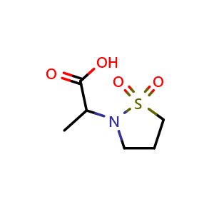 2-(1,1-dioxo-1,2-thiazolidin-2-yl)propanoic acid