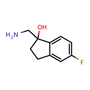 1-(aminomethyl)-5-fluoro-2,3-dihydroinden-1-ol