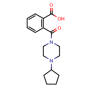 2-(4-cyclopentylpiperazine-1-carbonyl)benzoic acid