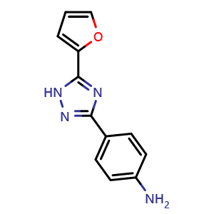 {4-[5-(2-furyl)-1H-1,2,4-triazol-3-yl]phenyl}amine