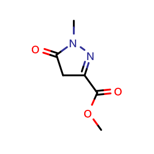 Chemical structure of methyl 1-methyl-5-oxo-4,5-dihydro-1H-pyrazole-3-carboxylate , CAS 1396774-60-9, AChemBlock L19980