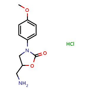 5-(Aminomethyl)-3-(4-methoxyphenyl)-1,3-oxazolidin-2-one hydrochloride