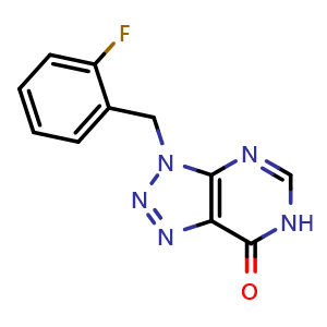 3-(2-fluorobenzyl)-3,6-dihydro-7H-[1,2,3]triazolo[4,5-d]pyrimidin-7-one