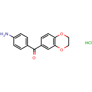 (4-aminophenyl)(2,3-dihydro-1,4-benzodioxin-6-yl)methanone hydrochloride