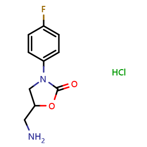 5-(Aminomethyl)-3-(4-fluorophenyl)-1,3-oxazolidin-2-one hydrochloride