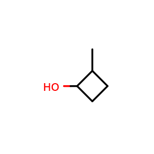 Chemical structure of 2-methylcyclobutan-1-ol , CAS 1594-22-5, AChemBlock L20058