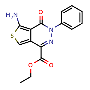 ethyl 5-amino-4-oxo-3-phenyl-3,4-dihydrothieno[3,4-d]pyridazine-1-carboxylate