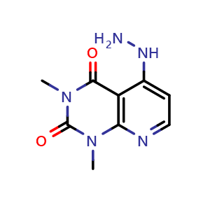 5-hydrazino-1,3-dimethylpyrido[2,3-{d}]pyrimidine-2,4(1{H},3{H})-dione