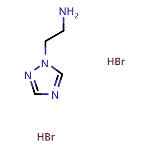 Chemical structure of [2-(1H-1,2,4-triazol-1-yl)ethyl]amine dihydrobromide , CAS 1448053-01-7, AChemBlock L20140