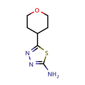 5-(oxan-4-yl)-1,3,4-thiadiazol-2-amine