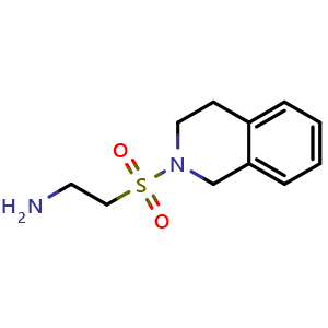 Chemical structure of [2-(3,4-Dihydroisoquinolin-2(1H)-ylsulfonyl)ethyl]amine , CAS 926249-81-2, AChemBlock L20163