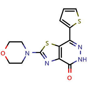 2-morpholin-4-yl-7-(2-thienyl)[1,3]thiazolo[4,5-d]pyridazin-4(5H)-one