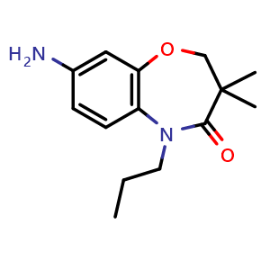 8-amino-3,3-dimethyl-5-propyl-2,3-dihydro-1,5-benzoxazepin-4(5H)-one