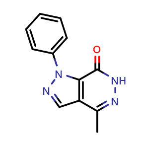 4-methyl-1-phenyl-1,6-dihydro-7H-pyrazolo[3,4-d]pyridazin-7-one