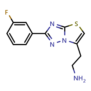 2-(2-(3-fluorophenyl)thiazolo[3,2-b][1,2,4]triazol-6-yl)ethan-1-amine