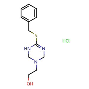 2-[4-(Benzylthio)-3,6-dihydro-1,3,5-triazin-1(2H)-yl]ethanol hydrochloride