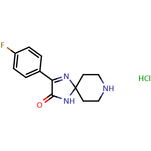 3-(4-fluorophenyl)-1,4,8-triazaspiro[4.5]dec-3-en-2-one hydrochloride