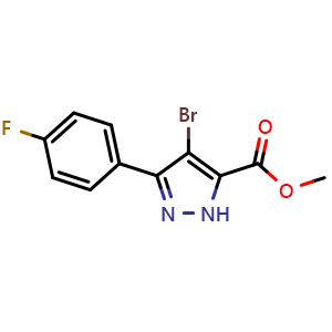 methyl 4-bromo-3-(4-fluorophenyl)-1H-pyrazole-5-carboxylate