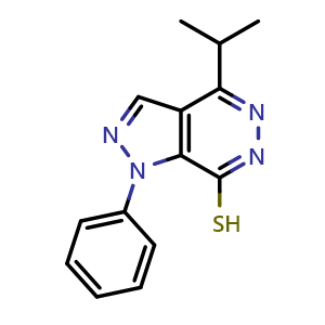 4-isopropyl-1-phenyl-1H-pyrazolo[3,4-d]pyridazine-7-thiol